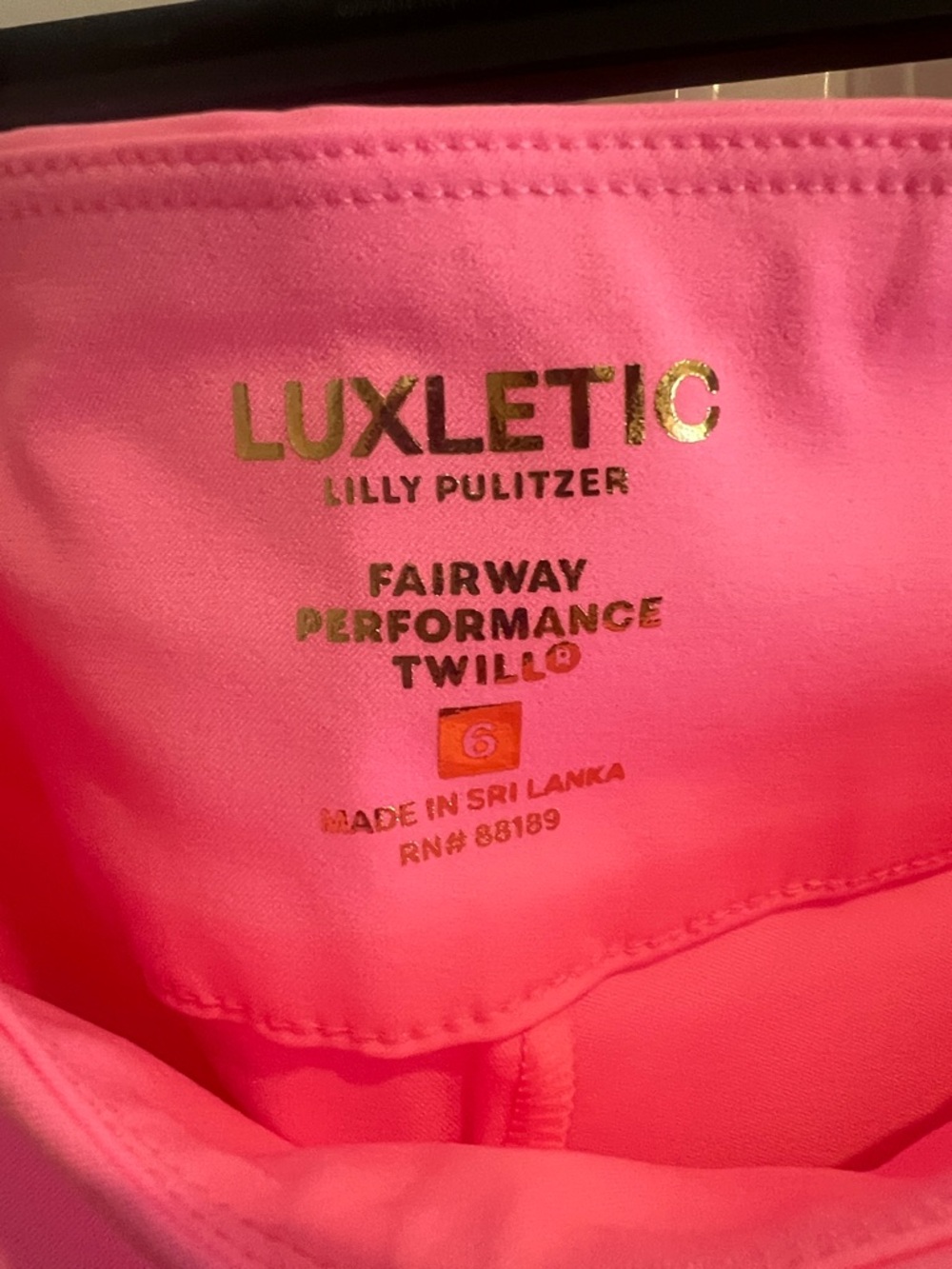 NWT Lilly Pulitzer Corso pants UPF 50, Size 6. - Picture 3 of 5